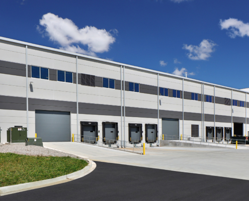 Modern generic office business storage industrial building